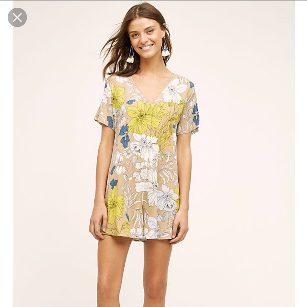 ANTHROPOLOGIE Garden Isle Romper